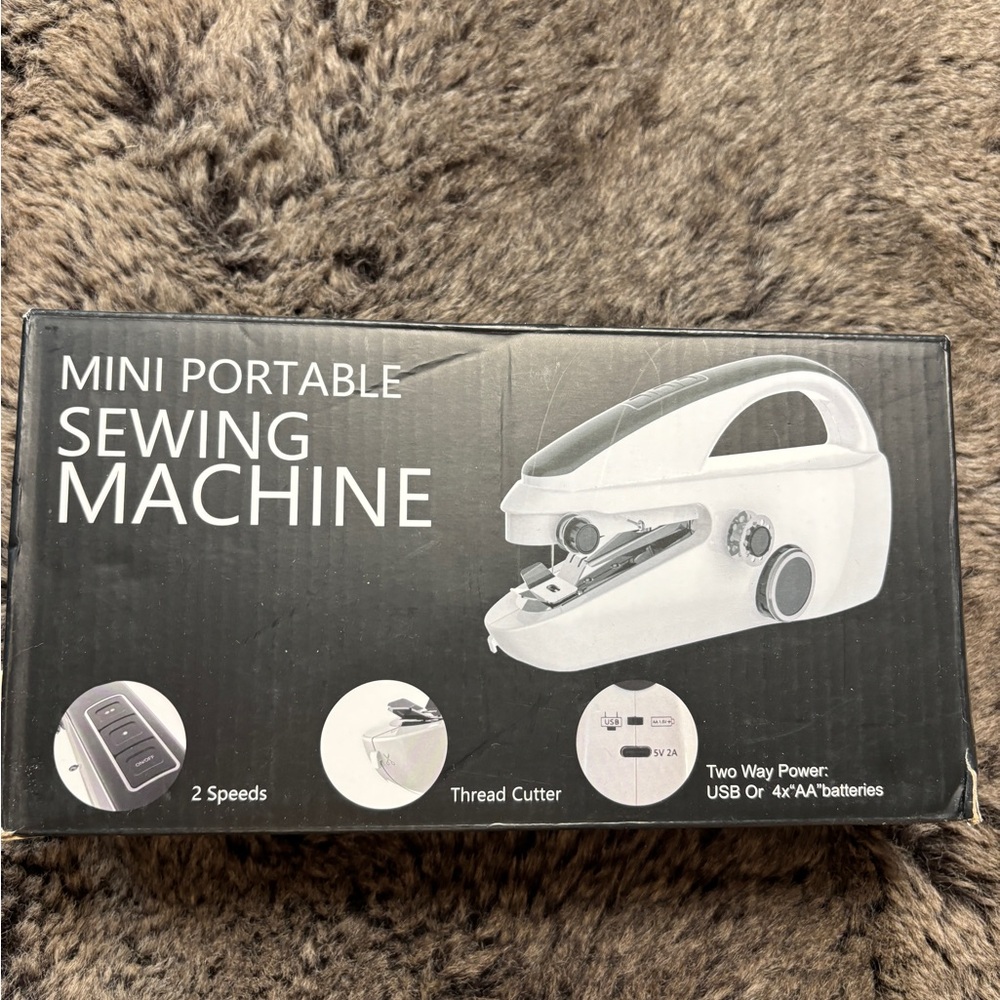 Mini Portable Sewing Machine - White
